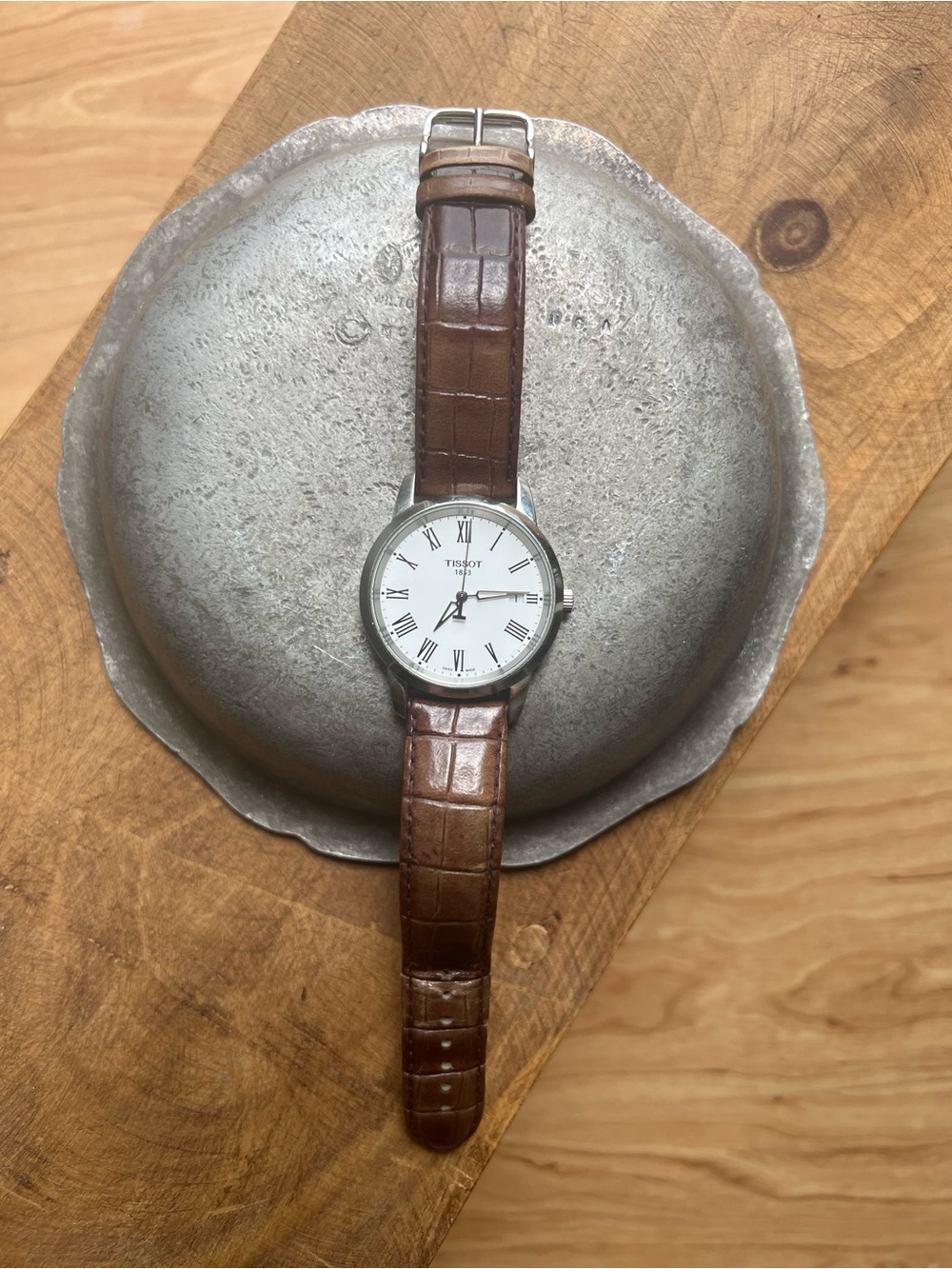 Tissot 1853 38mm Brown Leather Band T-Classic Quartz Watch T033410B